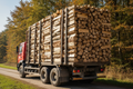 Bûches de bois mélangé de hêtre, chêne, frêne et charme sec, livrées en camion – 60 m³